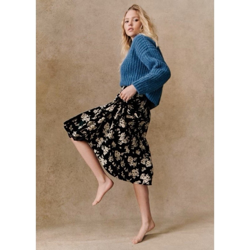 Sézane Jose Blue Jumper Sweater Sz M - Picture 4 of 12